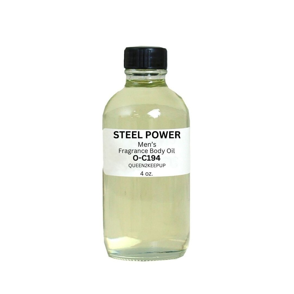 Steel Power (Men) Body Oil 4 oz Fragrance All Natural Scent